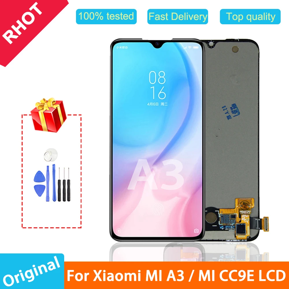 100% протестированный оригинальный 6088 ''ЖК дисплей для Xiaomi MI A3 ЖК сенсорный