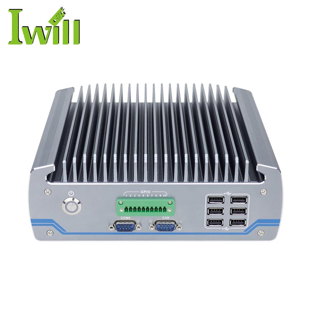 

IWILL Fanless pc Core i3 6100T Industrial computer Dual Gigabit Ethernet Embedded Industrial Mini PC