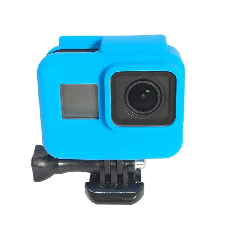 Силиконовый защитный чехол рамка для GoPro с крышкой объектива Hero 7 Black 6 5 набор