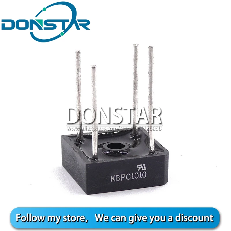 Диодный мост KBPC610 KBPC1010 KBPC1510 KBPC2510 KBPC3510 KBPC3510W KBPC5010 10 10A 15A 25A 35A 50A 1000 В выпрямитель 2
