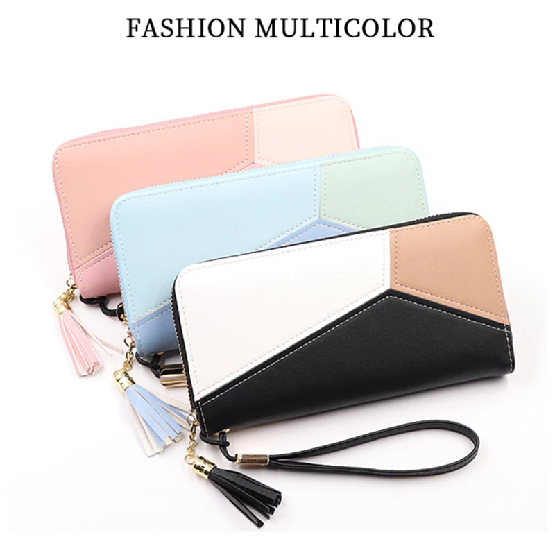 Женский кошелек из искусственной кожи с кисточкой на молнии | Багаж и сумки