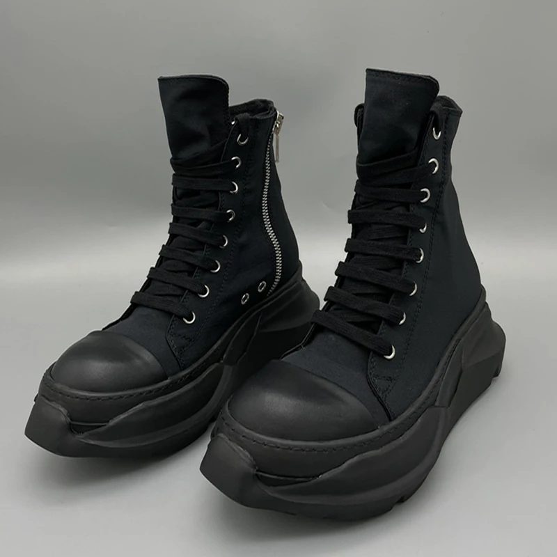 

Rick Shoes RO Men's Canvas Soled Boots Couple's Owens Shoes Board Shoe Streetwear Men Women Casual Canvas Sneaker