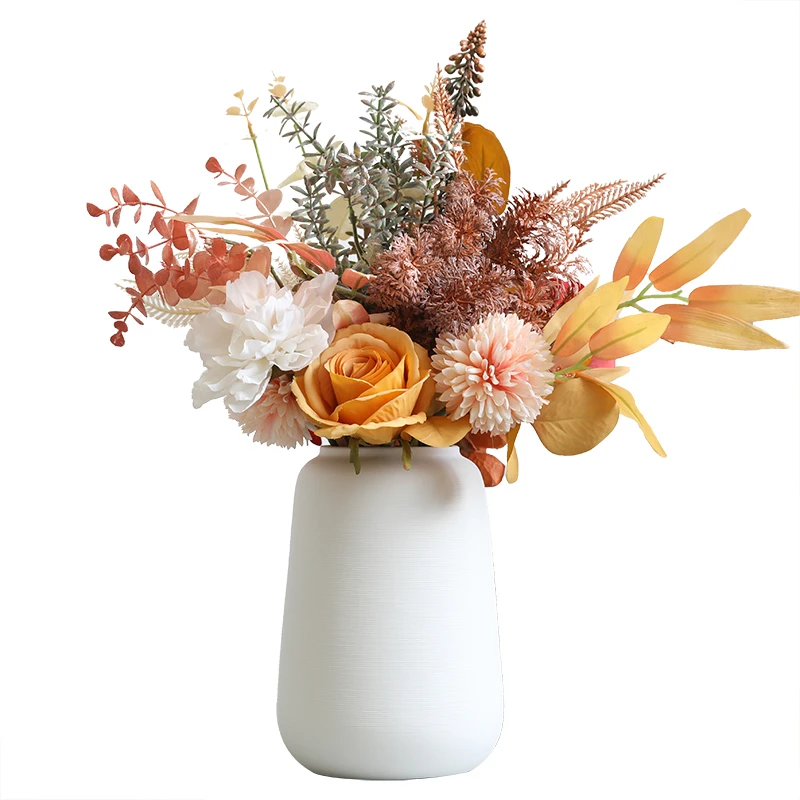 

European Style Vase Modern Art Ceramic Minimalist Luxury Aesthetic Room Decor Vase Decoration Home Jarrones Home Decor BC50VS