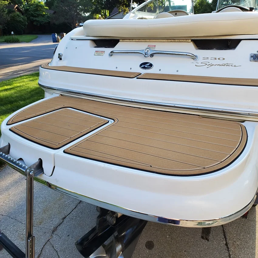 2006 Sea Ray 240 Sundeck плавательная платформа лодка из искусственной пены EVA Тиковая