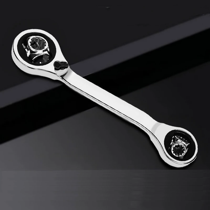 Ключ Гаечный двусторонний с трещоткой 52 в 1 инструмент зубчатым кольцом рукоятка