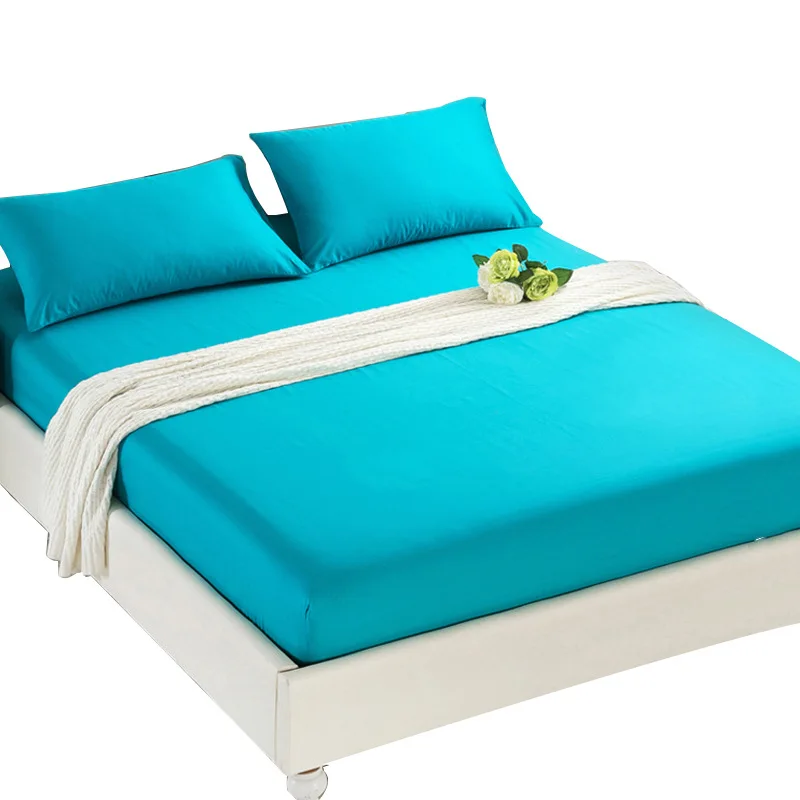 

Pure Color Brushed Bed Cover, Mattress Protection Cover For Boutique Hotel