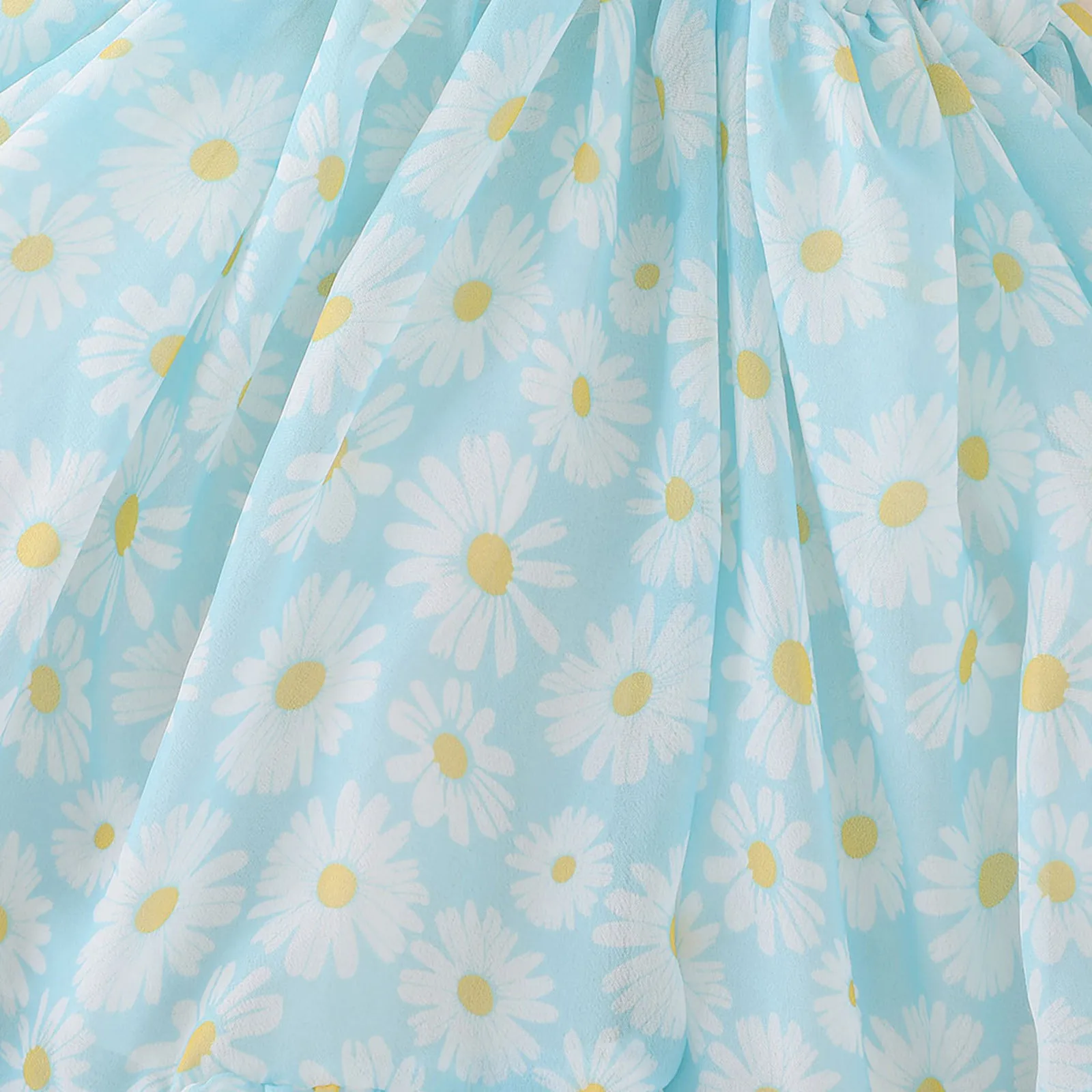 Детское платье для маленьких девочек летнее с цветочным рисунком и низким