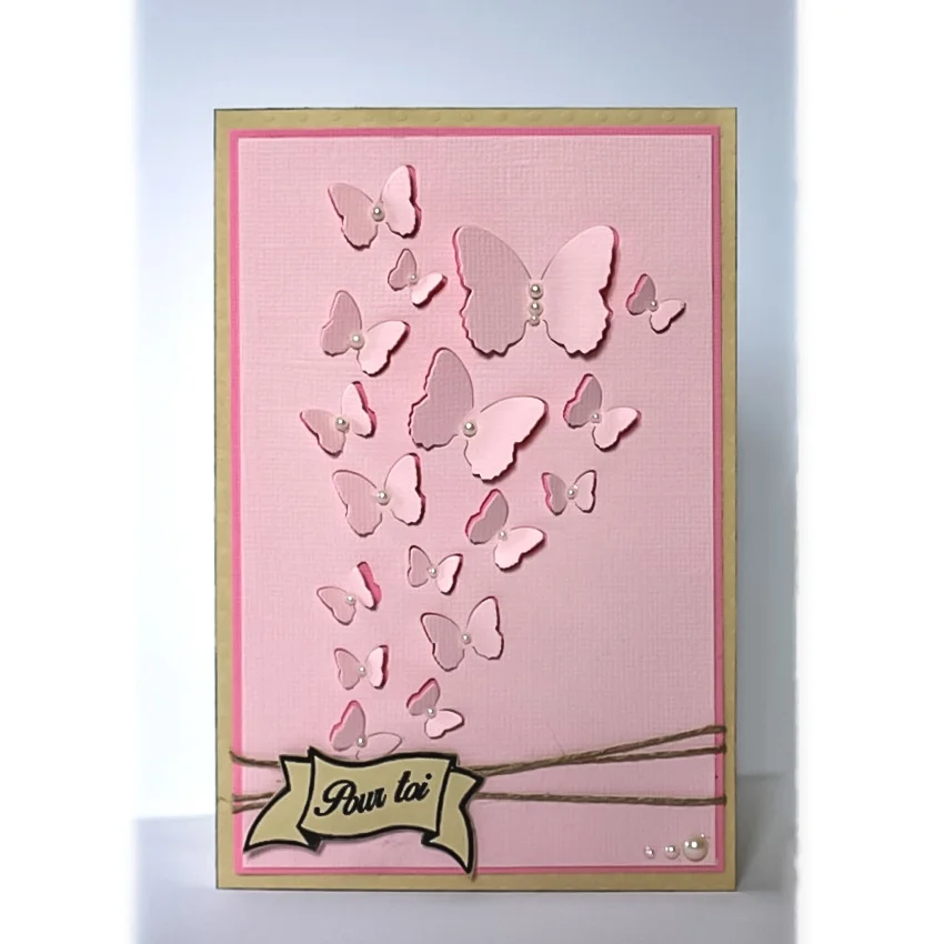 Металлические Вырубные штампы в виде бабочек для скрапбукинга фотоальбома