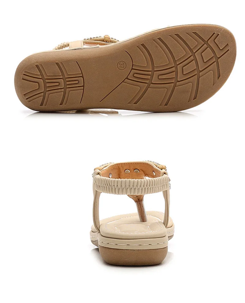 

DEPKSLY summer sandals; women's shoes with a flat sole; women's sandals made of artificial leather; Casual Women's Walking Shoe