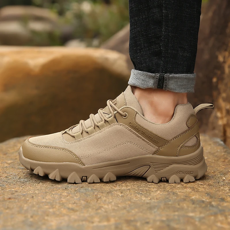 Мужские горные треккинговые кроссовки размера плюс 48 дышащие для кемпинга