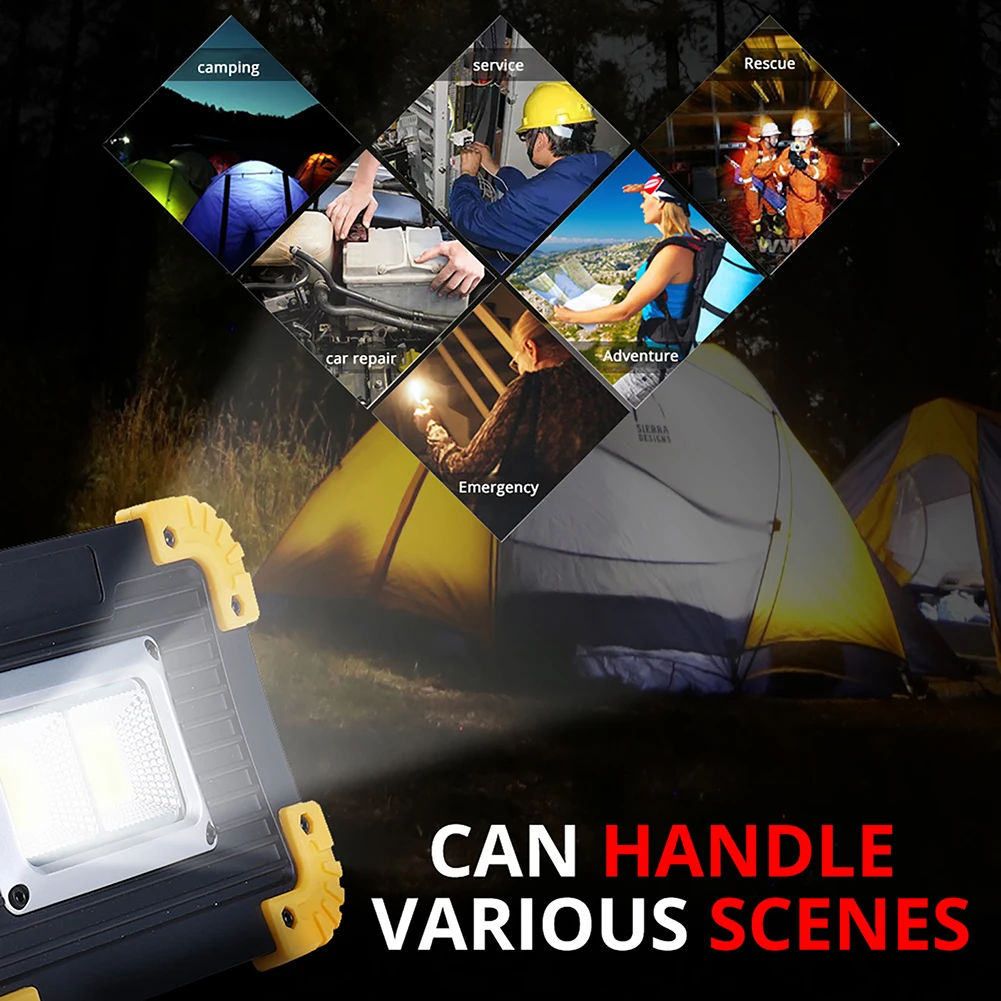 

COB Super Bright Lighting Searchlight USB Recharge Portable Waterproof Spotlight USB Lantern Camping Emergency Light