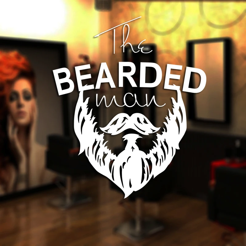 Парикмахерская наклейка на хлеб Виниловая стену украшение для окон стрижка