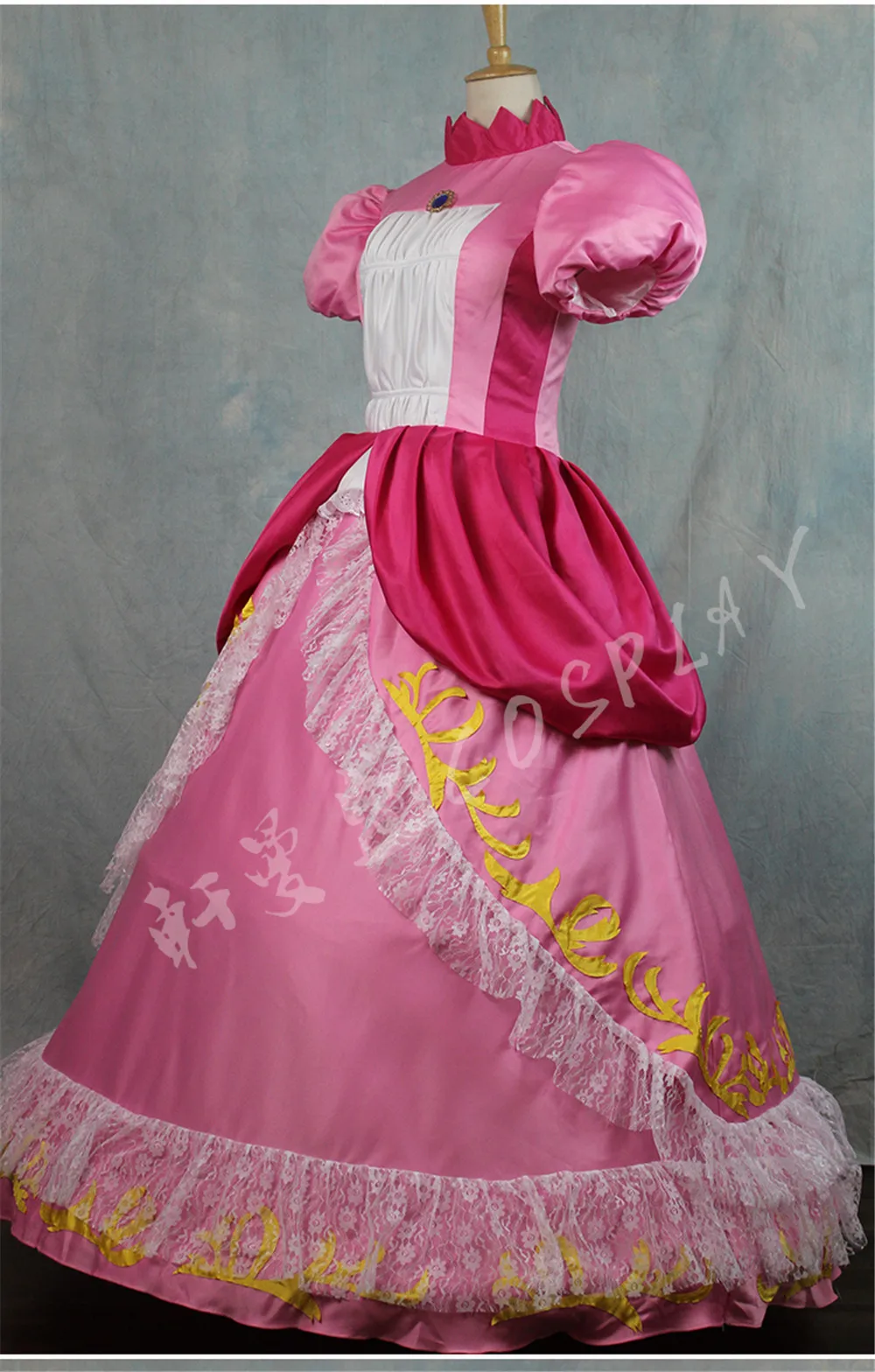 Платье принцессы персикового цвета высшего качества костюм для косплея взрослых