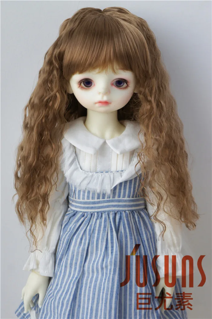 JD041 1/6 1/4 1/3 длинная волнистая кукла syntheitc мохер парики Suir для размера 6 7 дюймов 8 9 10