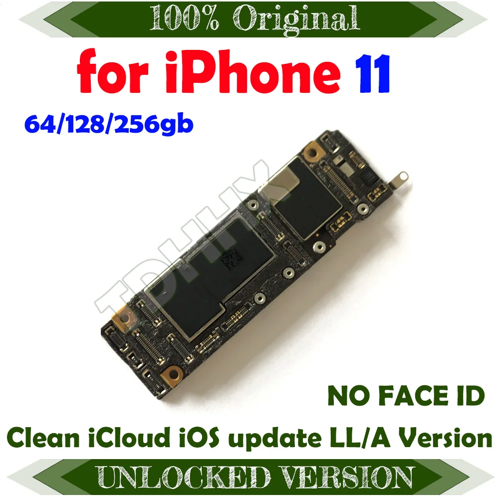 Материнская плата TDHHX для iPhone 11 6 1 дюйма 64/128/256 ГБ чистая iCloud LTE4G100 %
