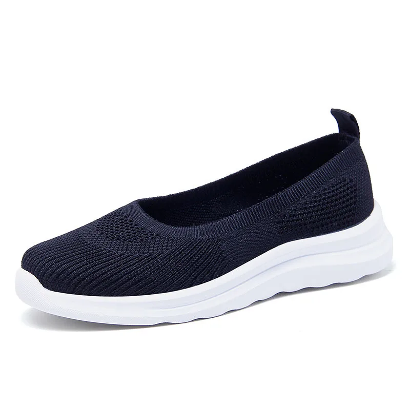 

Breathable Women Flat Shoes 2021 Spring Summer Light Weight Casual Sports Shoes Slio On Outdoor Comfortable Female Plus Size 41