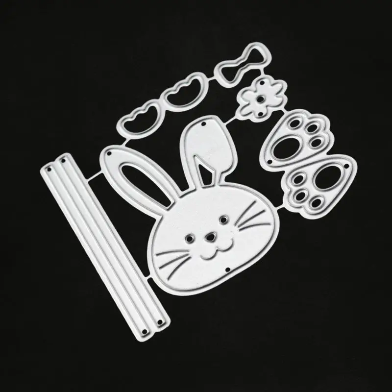 

Бантом Кролик металлический Трафаретный вырубной штамп Трафаретный Скрапбукинг Сделай Сам штамп для альбомов Бумага карты тиснение для де...