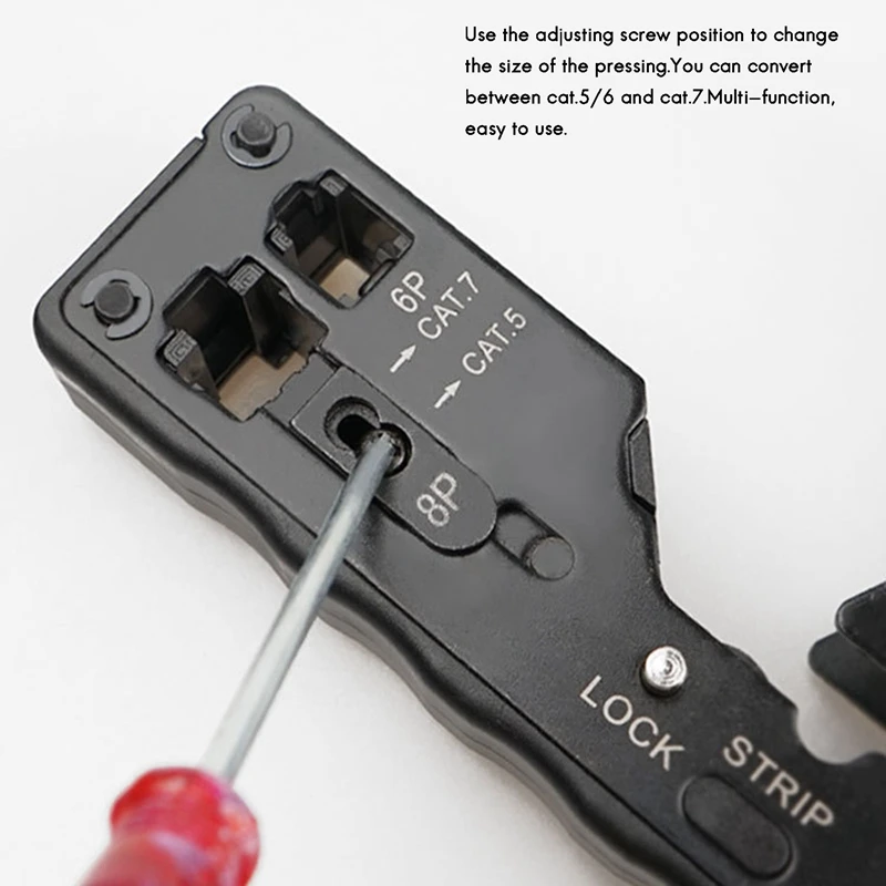 

Network Cable Crimper RJ45 Crimp Tool Cutter Stripper for Rj45 Cat7 Cat6 Cat5 Rj11 Rj12 Connector Crimper Pliers network tools