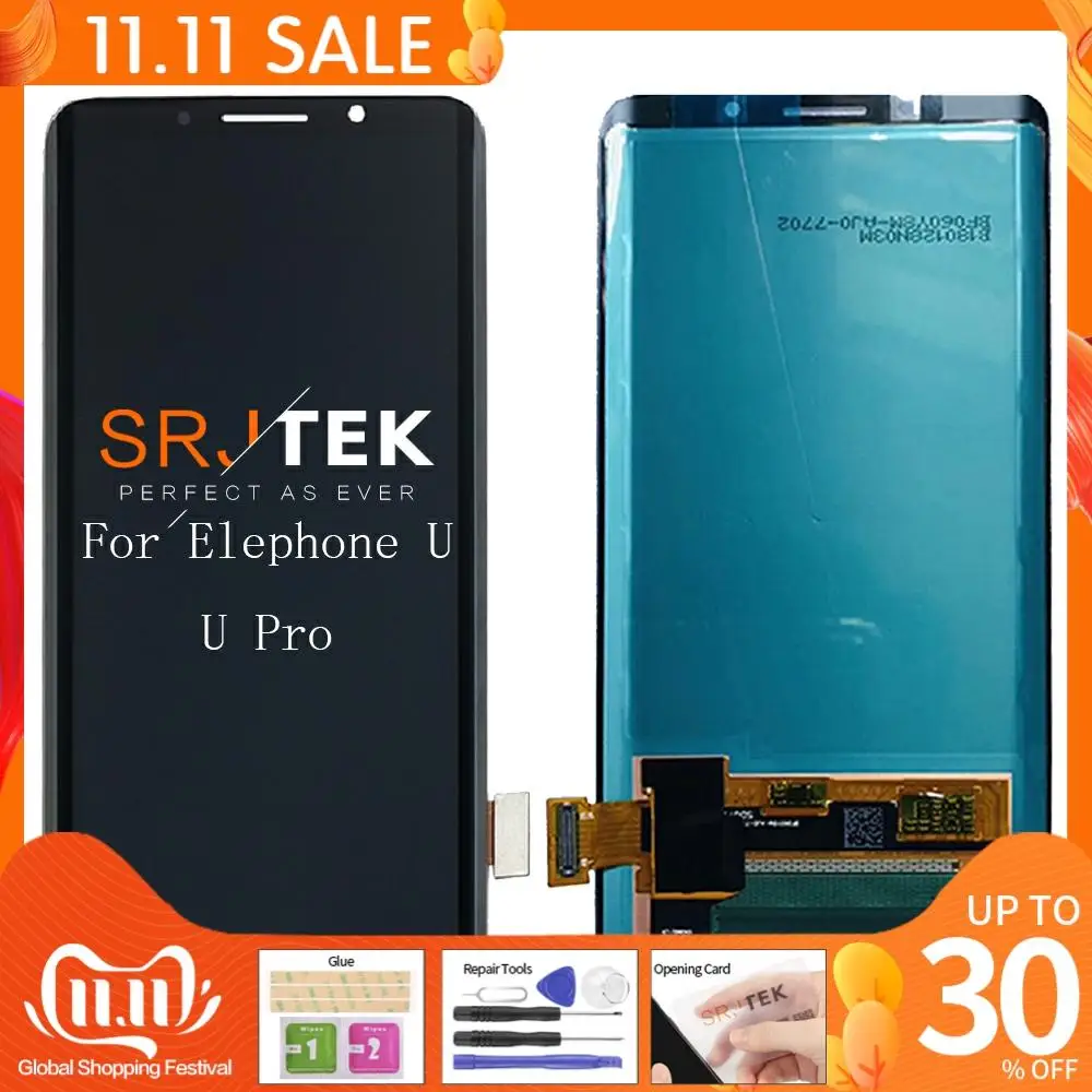 Высококачественный ЖК-дисплей 5 99 дюйма для Elephone U Pro сенсорный экран в сборе LCD