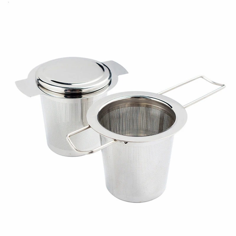 

Mesh Tea Infuser Reusable Tea Strainer Stainless Steel Teapot Loose Tea Leaf Spice Filter Grid Items Kitchen Accessories Leak