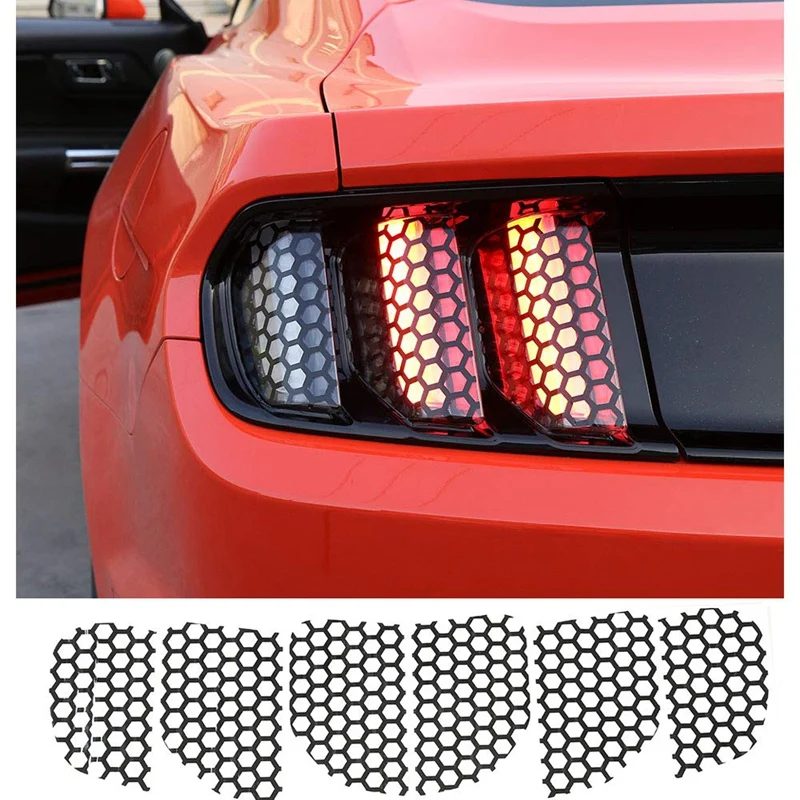 Задний светильник наклейка лампа сотовая s Precut виниловая тонированная Крышка для