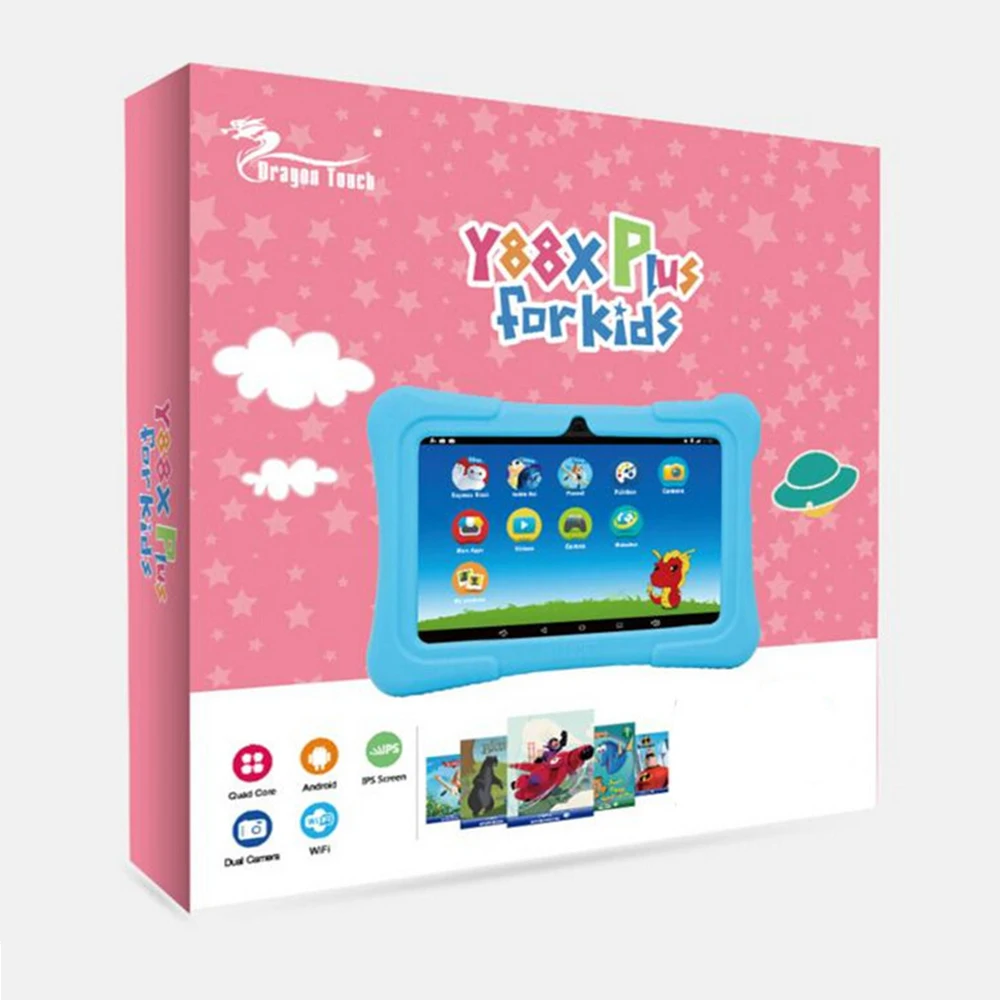 

Dragon Touch Y88X Plus Kids Tablet 7 inch HD IPS Display Touchscreen Android 8.1 WiFi 1GB/16GB with Tablet Bag Android Tablet PC