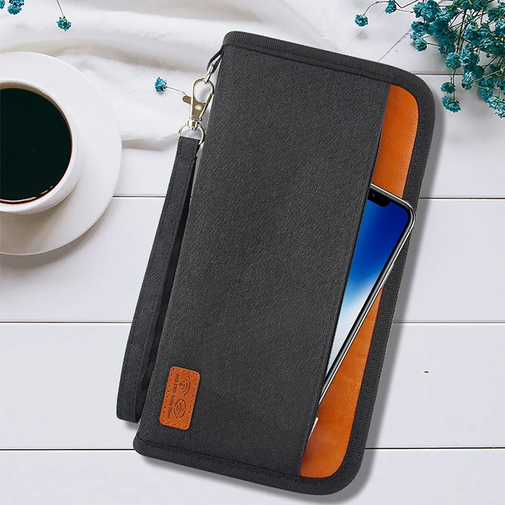 

Passport Holder Organizer Blocking Accessories Multifunction Money Clutch Business Durable Waterproof Credit Card Travel Wallet