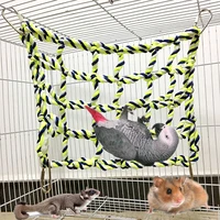 parrot climbing ladder cotton rope net cage hanging pet activity toy for hamster ferret small animal xqmg small animals toys new