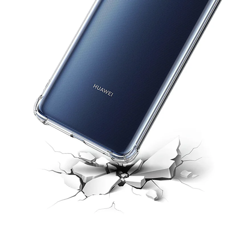Мягкий ТПУ чехол для Huawei P20 Pro/Lite прозрачный мягкий силиконовый Mate 20 P30 Pro Lite