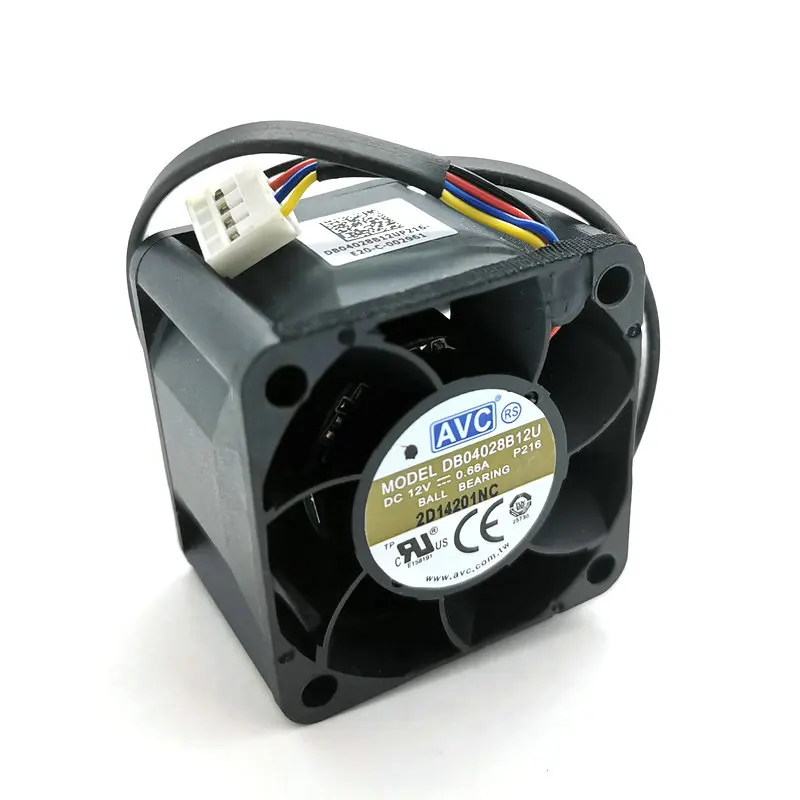 Новый оригинальный серверный вентилятор для AVC db04028b12u 40*40*28 мм 12 В 0,66 а 1u HZDO
