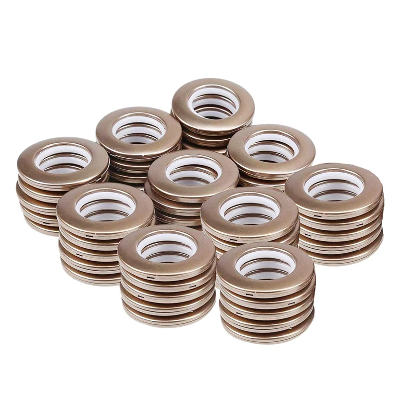 50 Pack Curtain Grommet Inner Diameter Eyelet Rings Nanoscale Low Noise Roman Ring Coffee 43mm | Дом и сад
