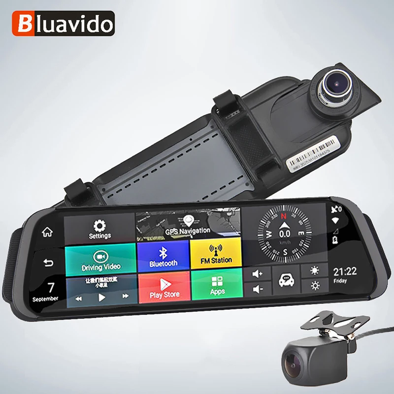 Автомобильный видеорегистратор Bluavido 10 дюймов GPS 4G Android|Видеорегистраторы| |