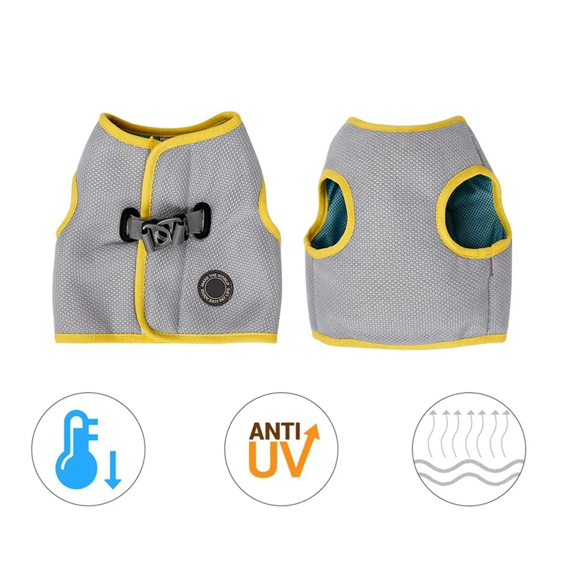 

Summer Dog Cooling Vest Harness Cooler Jacket Adjustable Pet Mesh Reflective Vest Harnesses Quick Release Hot
