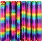 Голографические блестящие радужные градиентные комнатные виниловые наклейки для рукоделия силуэты эмоции камеи градиентные радужные