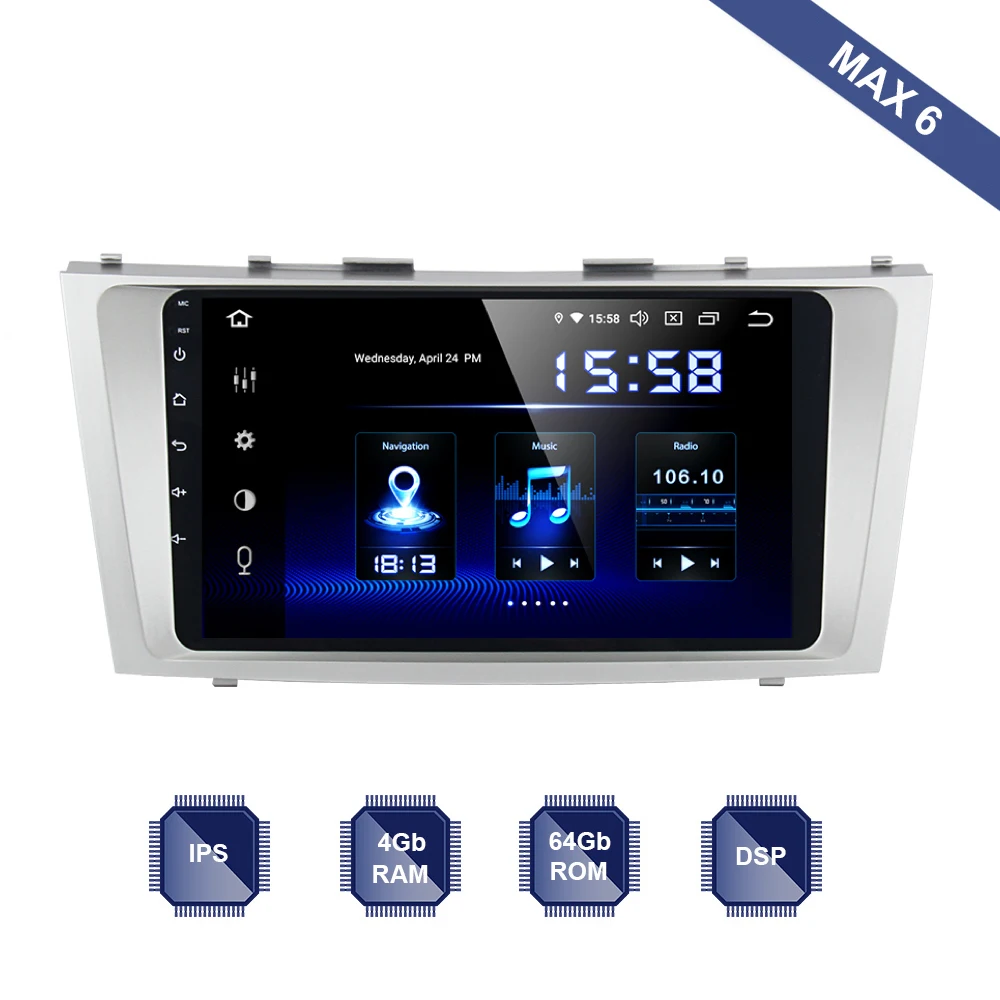 Автомагнитола на Android 9 0 для Toyota Camry V40 2006 2007 2008 2009 2010 2011 2 Din GPS навигация 1080P видео