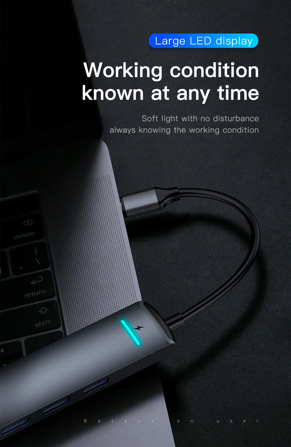 Baseus USB C концентратор type C к HDMI RJ45 Ethernet несколько портов USB 3,0 USB3.0 PD адаптер питания для MacBook Pro Air Dock USB-C хаб