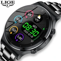 2021 new luxury mens smart watch sports watch full screen touch bluetooth call heart rate monitoring ip68 waterproof for men