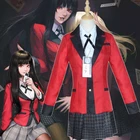 Jakcet Yomoduki Runa костюм для косплея Kakegurui компульсивный игрок Runa женское оранжевое пальто на молнии с капюшоном