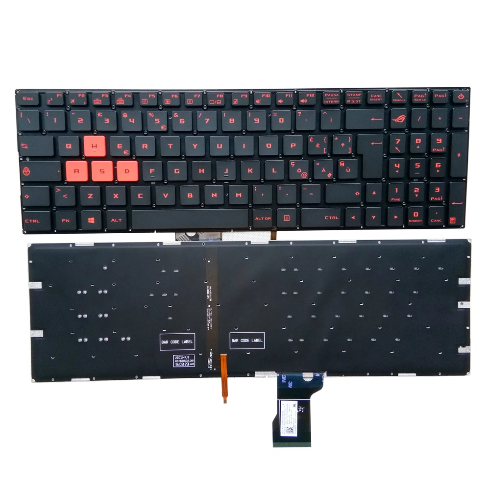 Клавиатура OVY IT с испанской раскладкой для ноутбука Asus GL502 GL502V GL502VM GL502VT GL502VY