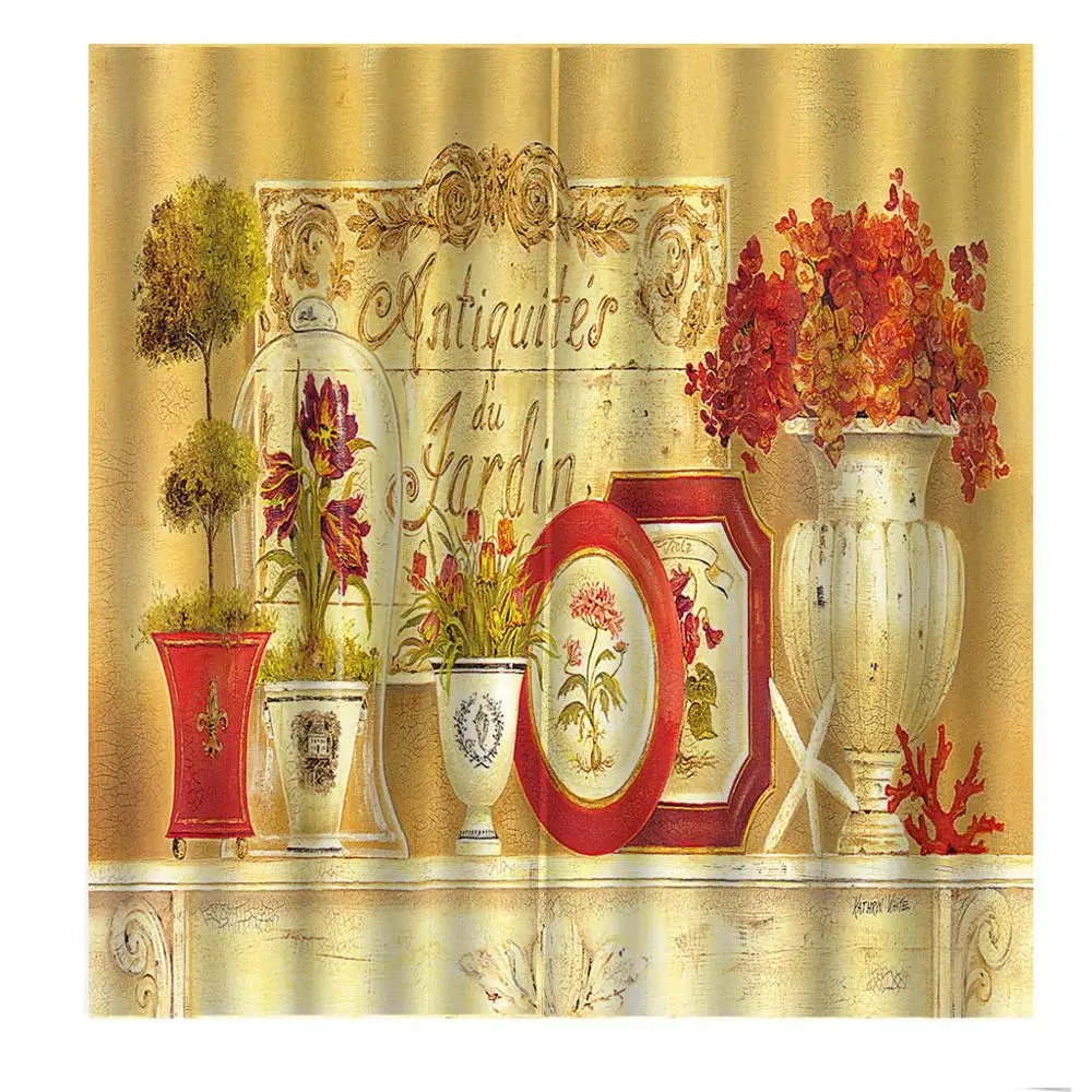 Современная 3D картина маслом цветы комнатный декор занавеска с Европейским