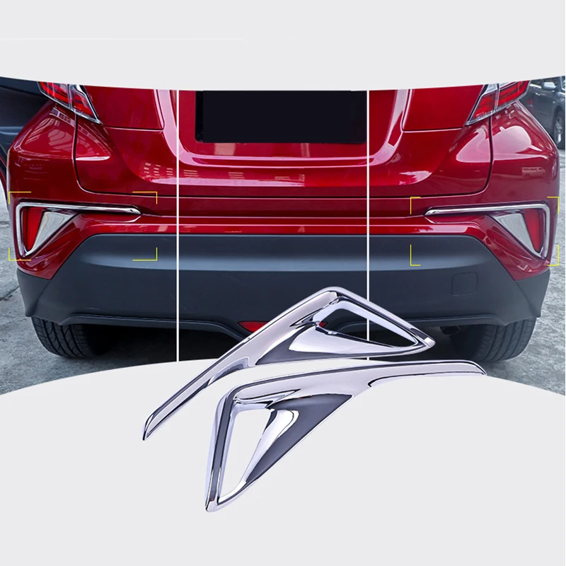 Для Toyota C-HR CHR углеродное волокно передний/задний противотуманный светильник накладка задний бампер противотуманный светильник