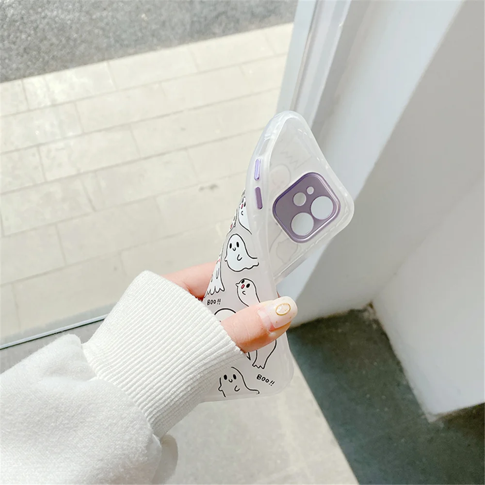 

Anime Transparent Frosted Electroplated Silicone Anti-Drop Phone Case, Suitable For Iphone 12 11 Pro MAX X XS XSMAX XR 7 8 Plus