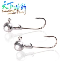 taf 20pcslot 1g 20g high carbon steel lead barbed hook for fake bait fishing lure no scale de pesca accessories fishing tackle