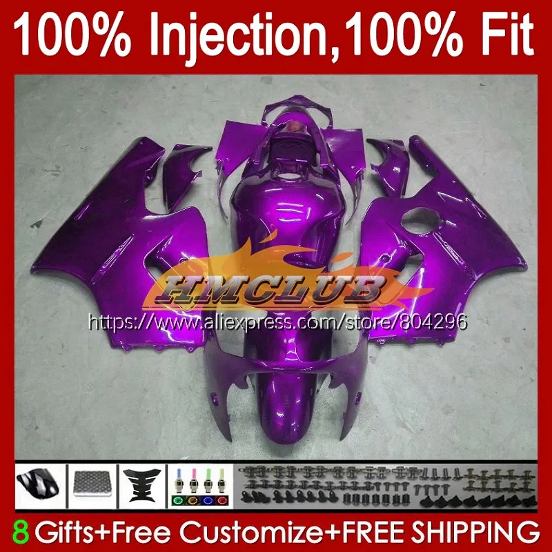 

Инъекция для KAWASAKI NINJA ZX-12R ZX 1200 12R 1200CC 2000 2001 89No.58 ZX 12 R ZX1200 C ZX12R 00 01 OEM полностью фиолетовый популярный обтекатель