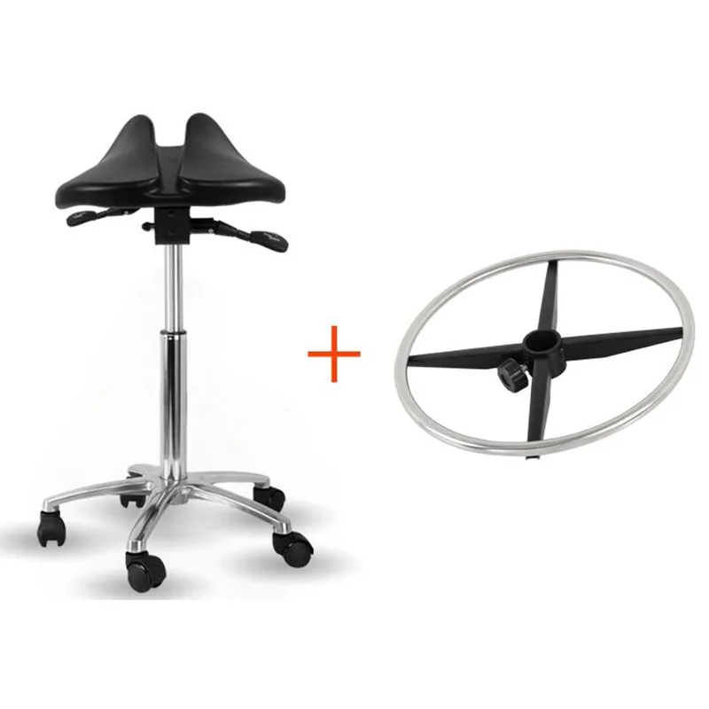 

Multi Adjuster Ergonomic Swing Saddle Seat Multi functional Back Posture Stool with Tilting Seat Saddle Chair For Dental Office