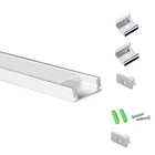 Алюминиевый профиль для светодиодной балки 5-30 компл.Лот 12 мм, световая полоса, Потолочная лента, теплоотвод для корпуса кухонного шкафа