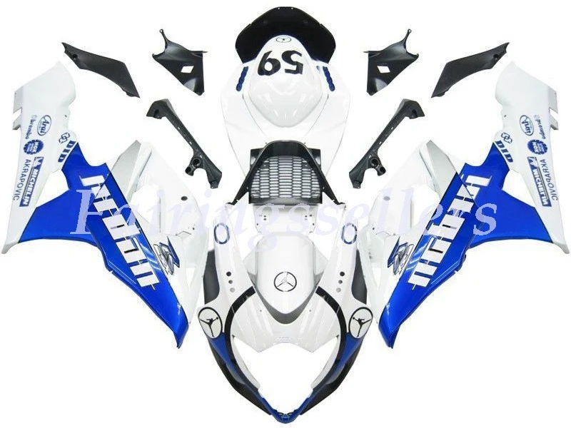 Injection Molding New ABS Motorcycle Fairings kit Fit For Suzuki GSX-R1000 2005 2006 K5 gsxr 1000 White Black Pramac | Автомобили и