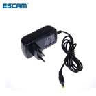 Адаптер питания ESCAM 100-240 В переменного тока в 12 В постоянного тока, 2 А, для светодиодных лент, 5,5x2,1 мм
