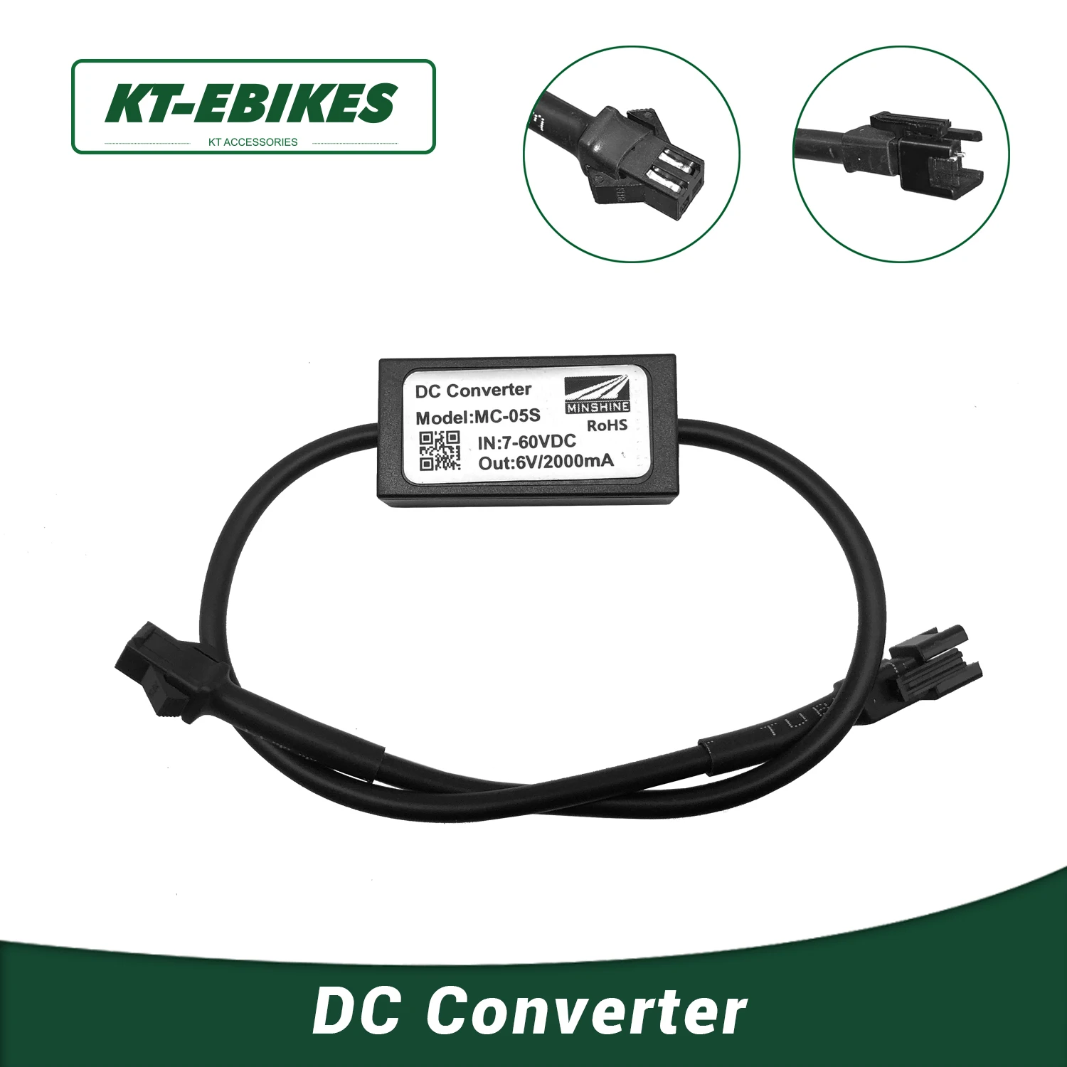 

DC Converter 12V 24V 36V 48V 60V To 6V Ebike 6V Front Light Tail Light Function Electric Convertion Accessories