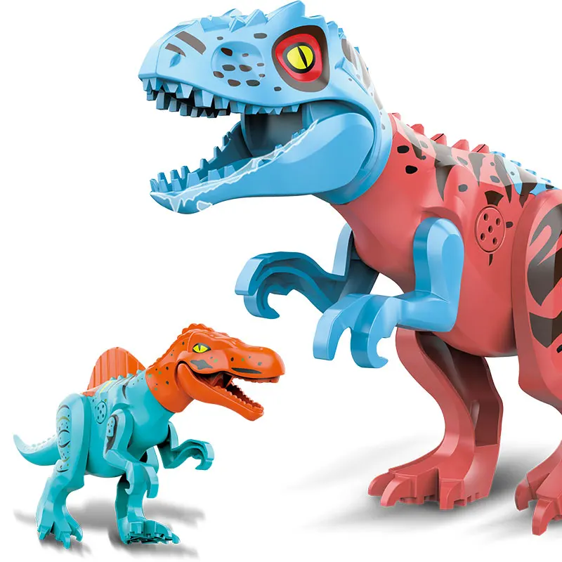 Конструктор динозавр World 2 фигурки-динозавры тираннозавр рекс индоминус сборные